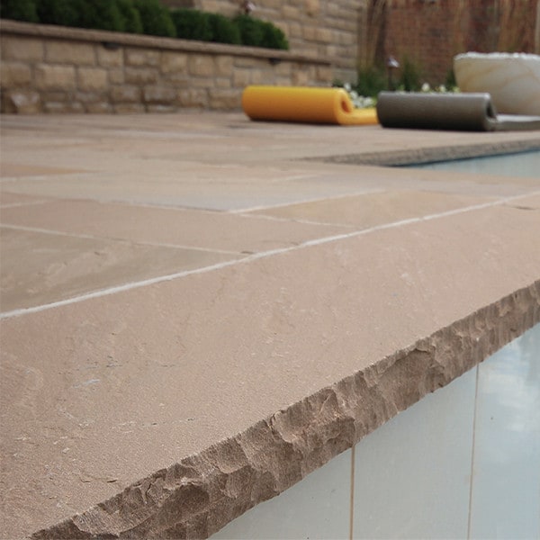 Banas Brown Natural Stone Coping | Van Beek's